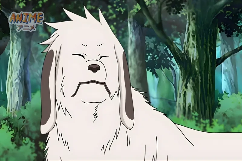 Chú chó hình Akamaru cute của Kiba