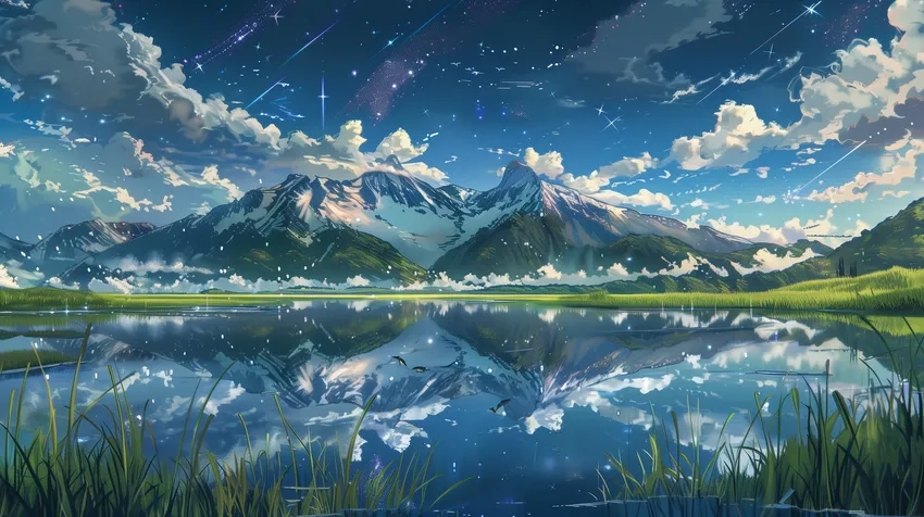 Khám phá phong cảnh thiên nhiên tuyệt đẹp qua ảnh anime thiên nhiên phong cảnh