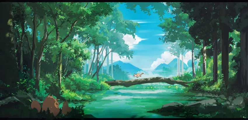 Hình ảnh sắc nét tuyệt vời với ảnh anime thiên nhiên 4k