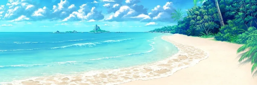 Thưởng thức anime phong cảnh biển đẹp yên bình nhất