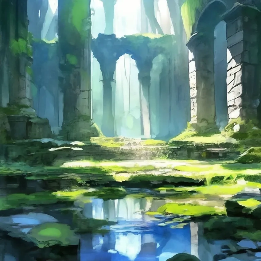 Hình nền anime phong cảnh cổ trang lung linh cho desktop