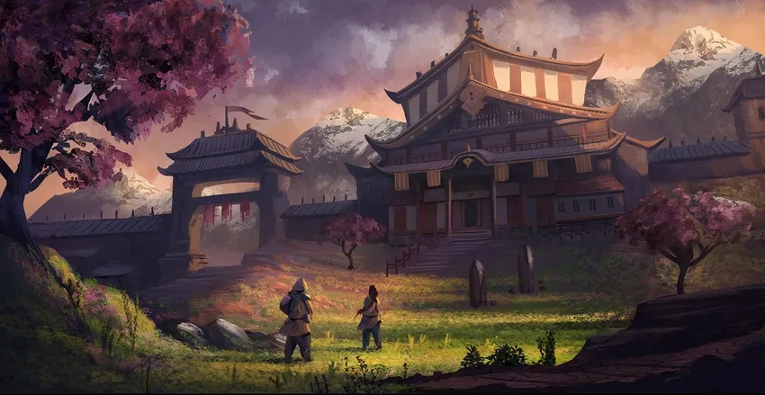 Anime phong cảnh cổ trang đẹp mê hoặc mọi ánh nhìn