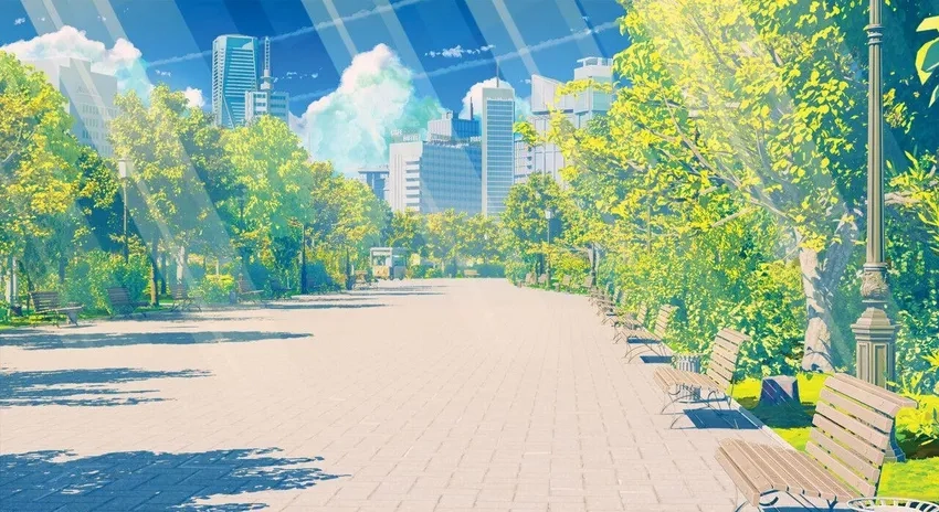 Anime park scenery Việt tràn ngập sức sống tự nhiên