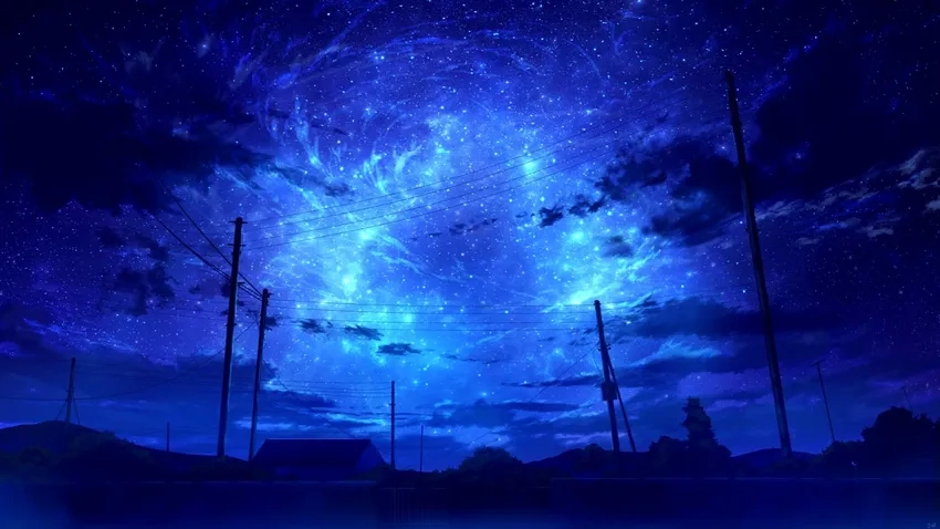 Anime night scenery tuyệt đẹp cho fan yêu đêm