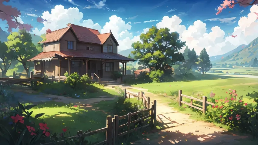 Khám phá anime phong cảnh làng quê thanh bình mê hoặc mọi ánh nhìn