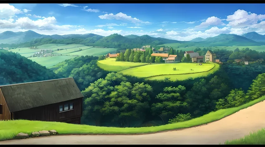 Anime phong cảnh bucolic mang hơi thở đồng quê Nhật Bản