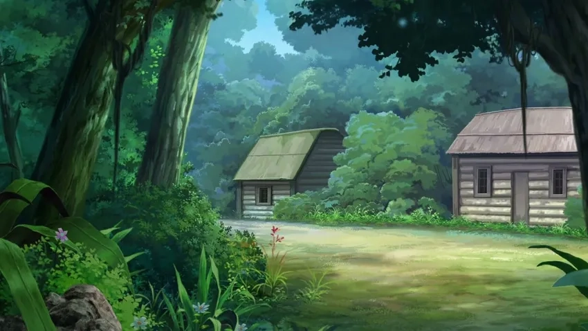 Anime phong cảnh thiên nhiên xanh tươi khiến lòng người thư giãn