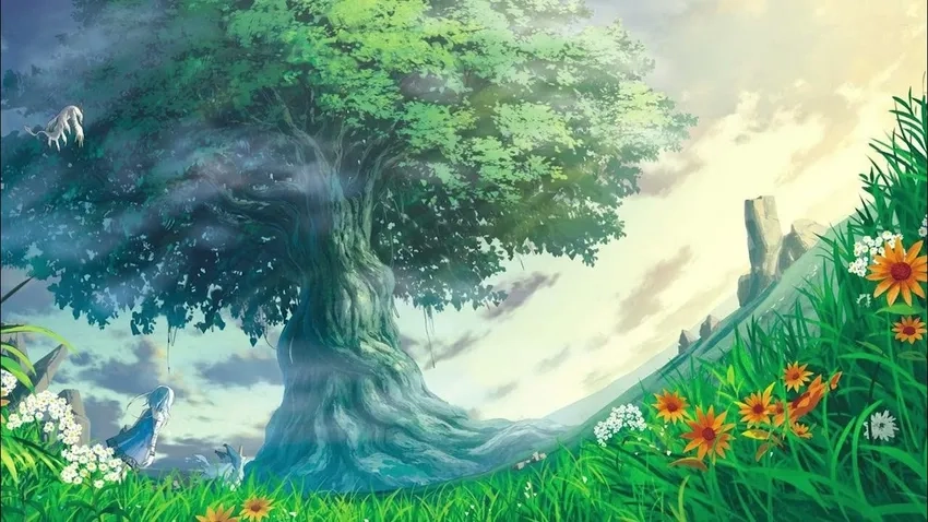 Anime phong cảnh 4k fantasy sắc nét từng chi tiết