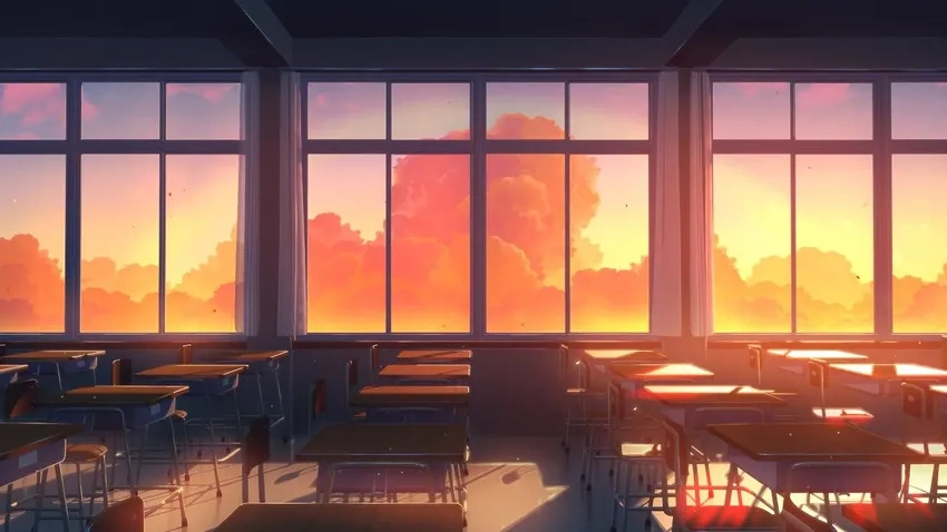 Hình ảnh anime học trường sinh động và đầy cảm hứng