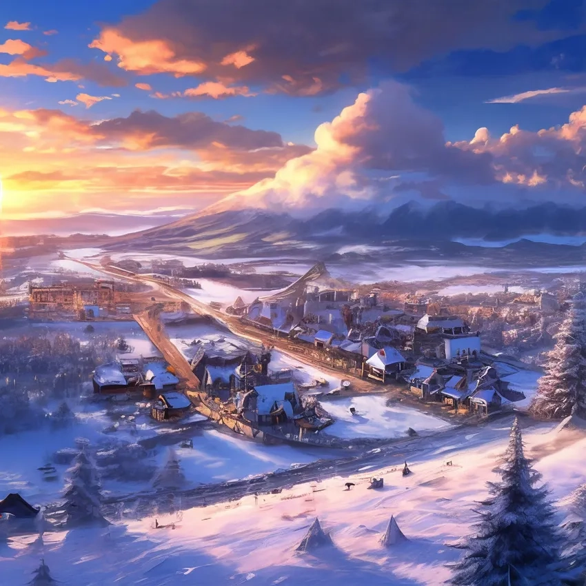 Thưởng thức anime winter scenery đầy thơ mộng