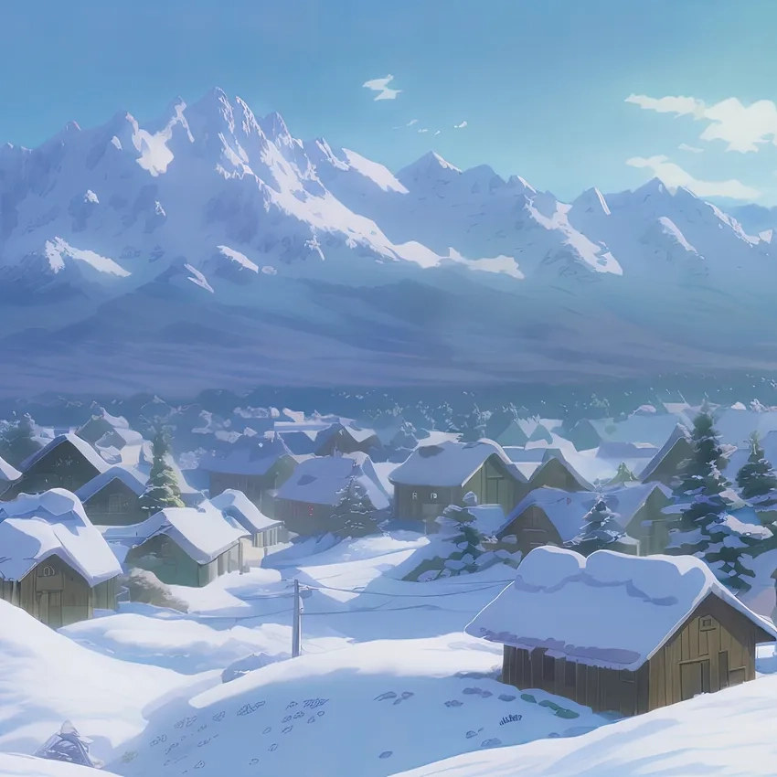 Wallpaper anime winter đẹp cho điện thoại