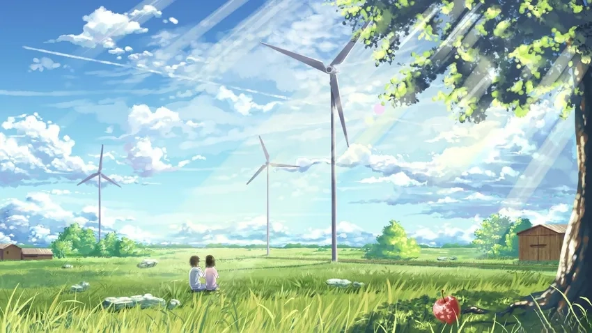 Khám phá anime phong cảnh mùa hè rực rỡ nắng vàng