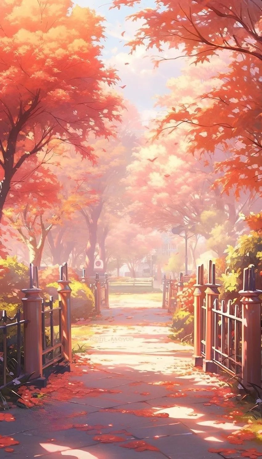 Wallpaper anime mùa thu nhẹ nhàng cho mọi thiết bị