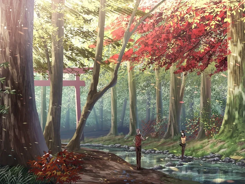 Hình nền anime mùa thu đẹp HD cho máy tính và điện thoại