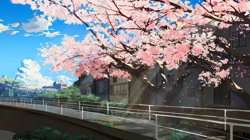 Thưởng thức anime phong cảnh mùa xuân tuyệt đẹp