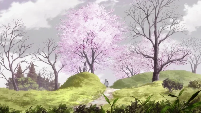 Anime phong cảnh mùa xuân Việt Nam thanh bình