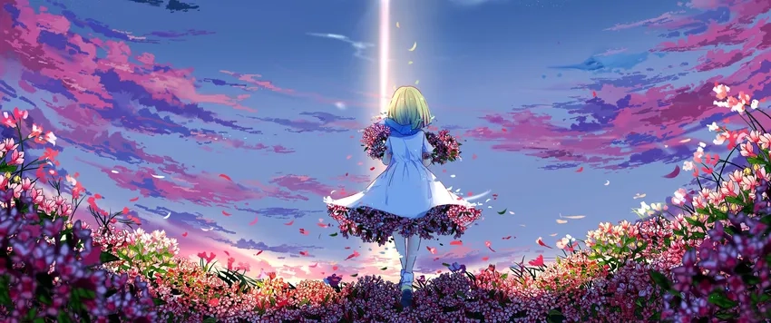 Anime phong cảnh mùa xuân 4K sắc nét