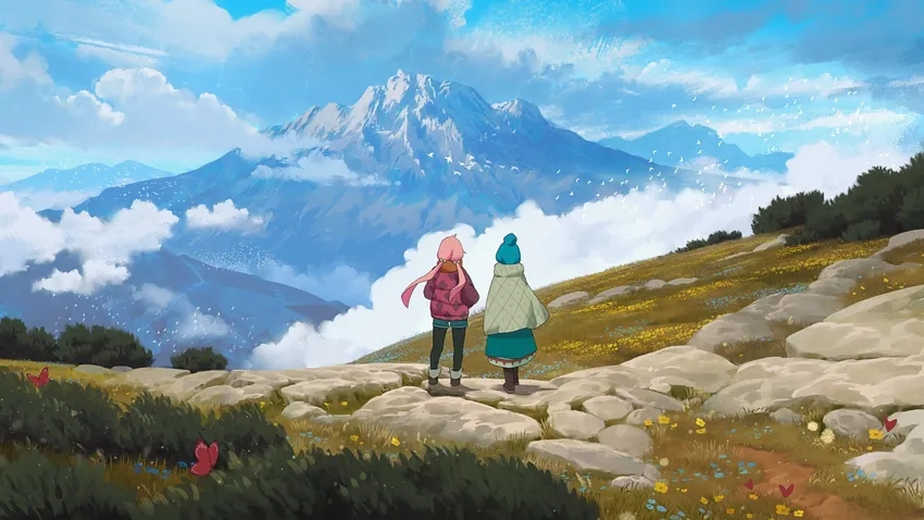 Background anime núi rừng giúp không gian số của bạn sinh động hơn