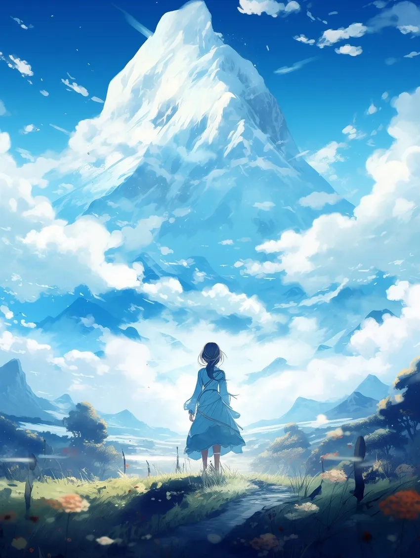 Trang trí desktop với wallpaper anime thiên nhiên đầy màu sắc