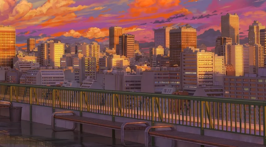 Hình nền anime đô thị cực chất cho màn hình của bạn