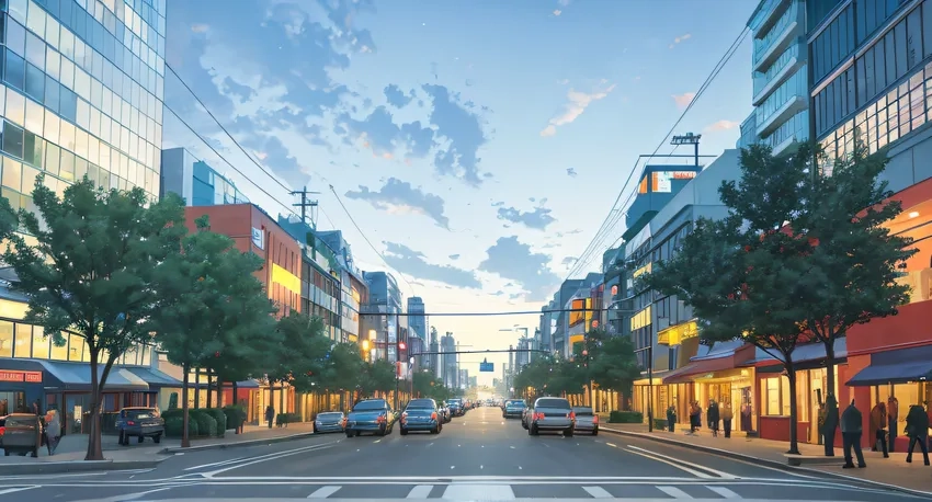 Anime cyberpunk city đậm chất tương lai và công nghệ