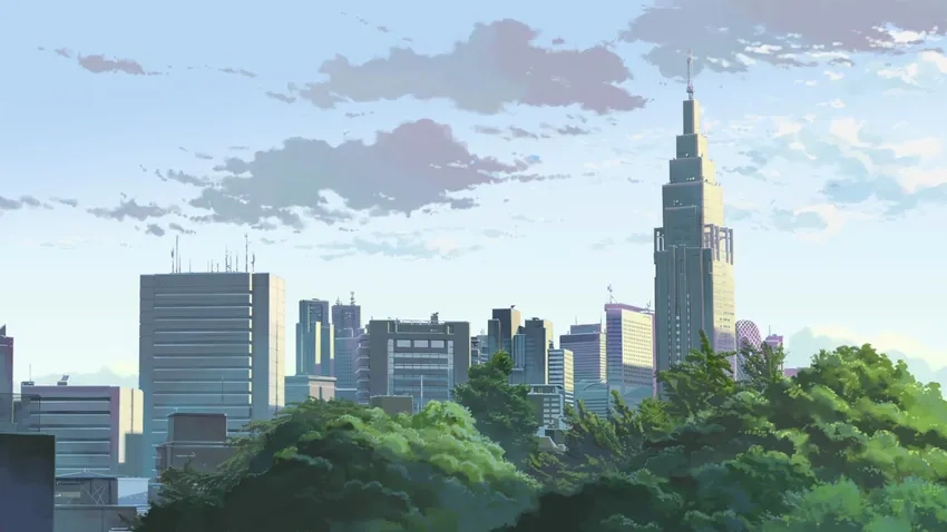Anime city background đẹp, phù hợp cho mọi thiết kế