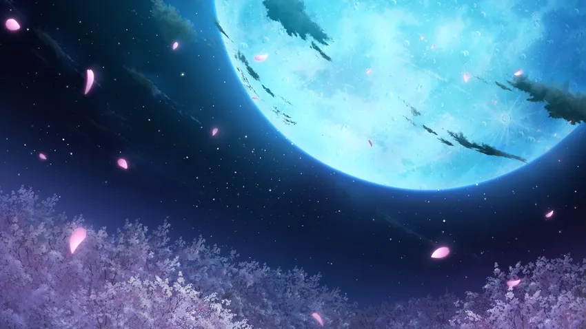 Hình nền anime outer space huyền ảo cho desktop và điện thoại