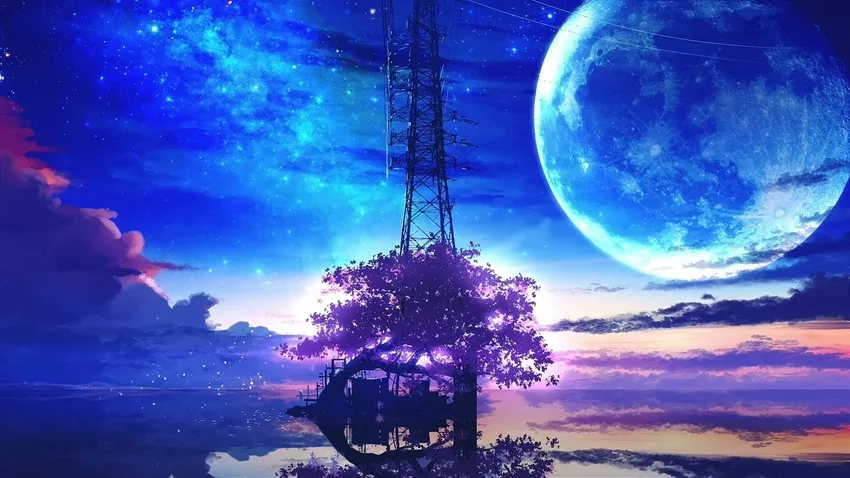 Ảnh anime space cute dễ thương và đầy màu sắc