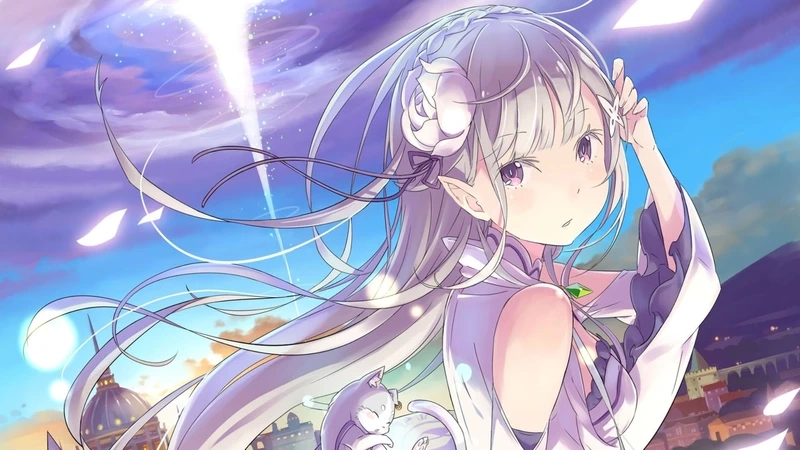 Emilia anime age với vẻ ngoài trẻ trung và thanh lịch