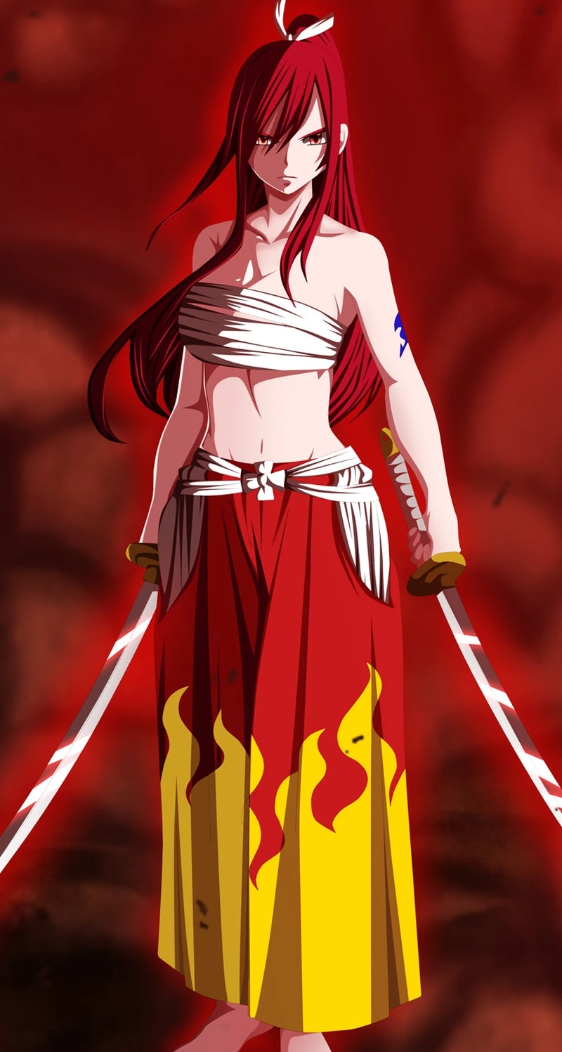 Xinh đẹp và mạnh mẽ erza scarlet cute