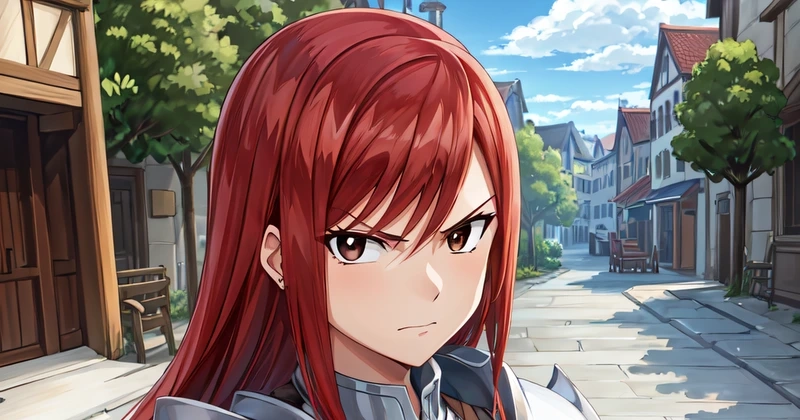 Trải nghiệm 3D với erza scarlet 3d model