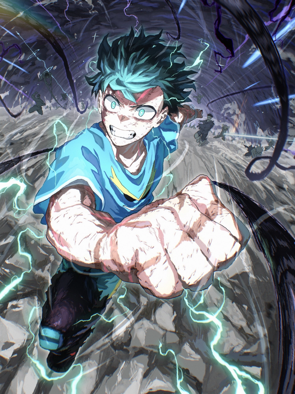Hình ảnh Izuku Midoriya mang cá tính mạnh mẽ riêng