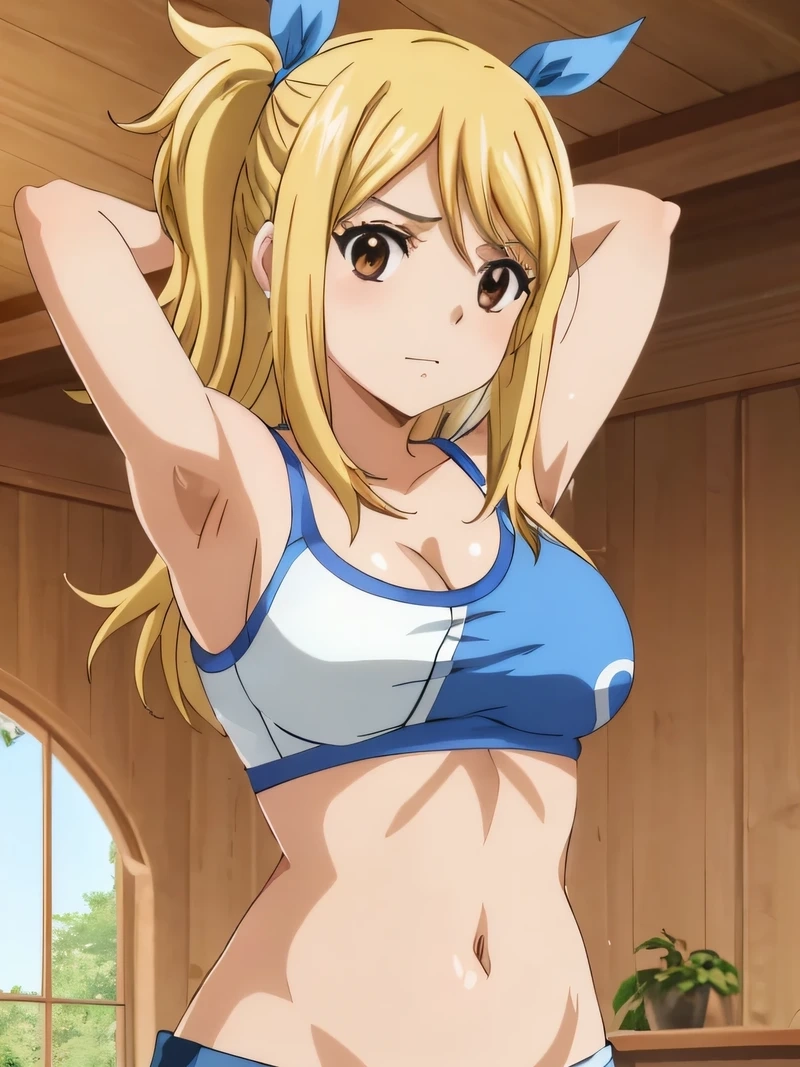 Heartfilia Lucy với mái tóc vàng óng và ánh mắt trong trẻo đáng yêu