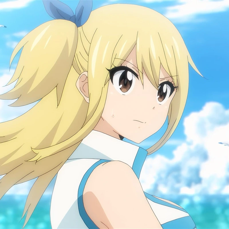 Lucy Heartfilia outfit đơn giản nhưng nổi bật với phong cách năng động