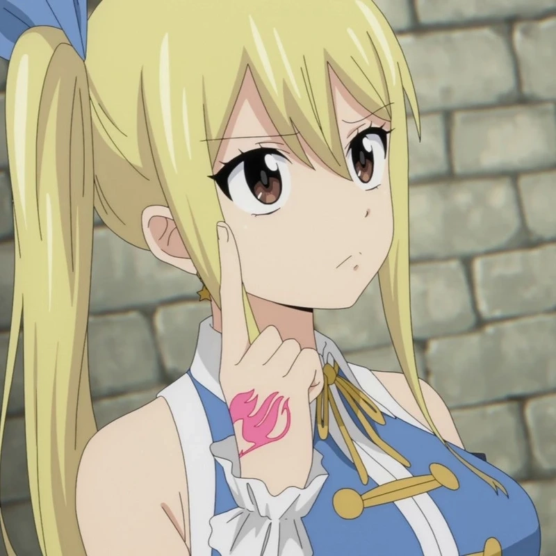 Lucy Heartfilia fanart phong cách anime với màu sắc tươi sáng sống động
