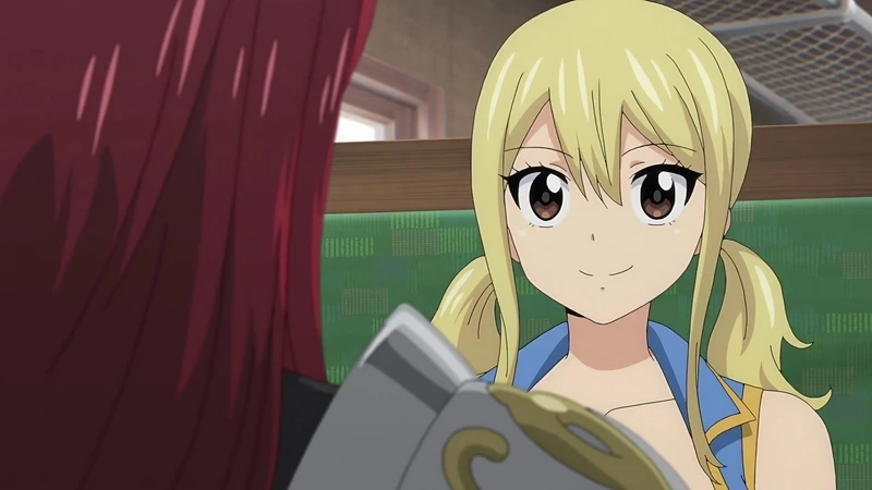 Hình Lucy Heartfilia tóc vàng bồng bềnh 