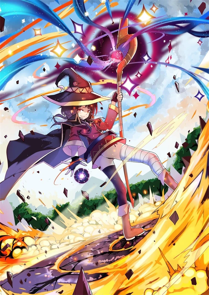 Megumi edit anime với hiệu ứng ánh sáng tuyệt đẹp