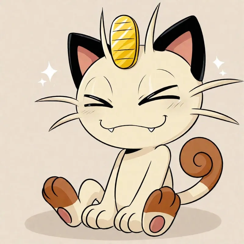 Chú mèo Meowth Pokemon biết nói tiếng người