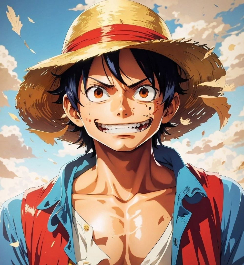 Monkey D. Luffy ảnh bìa nổi bật thu hút mọi ánh nhìn