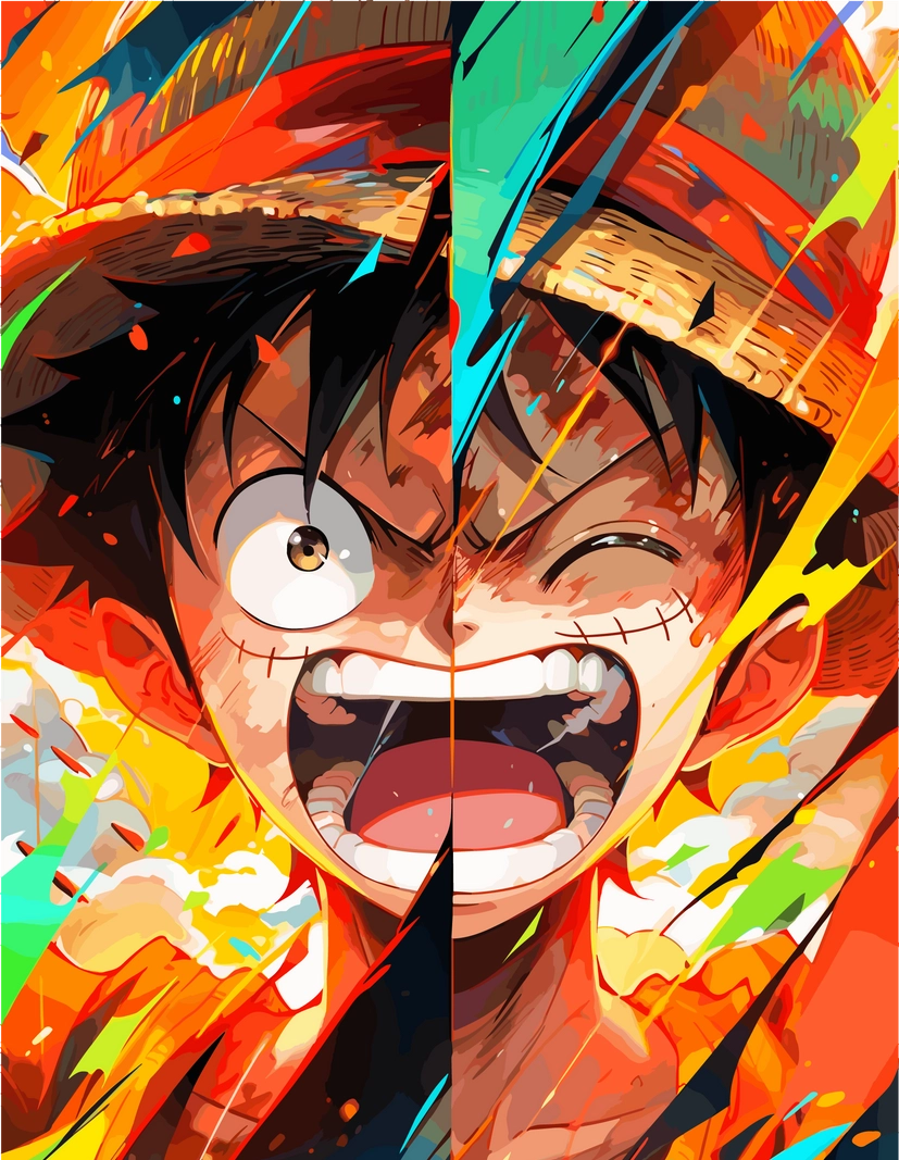 Monkey D. Luffy hình nền mang diện mạo mạnh mẽ thu hút