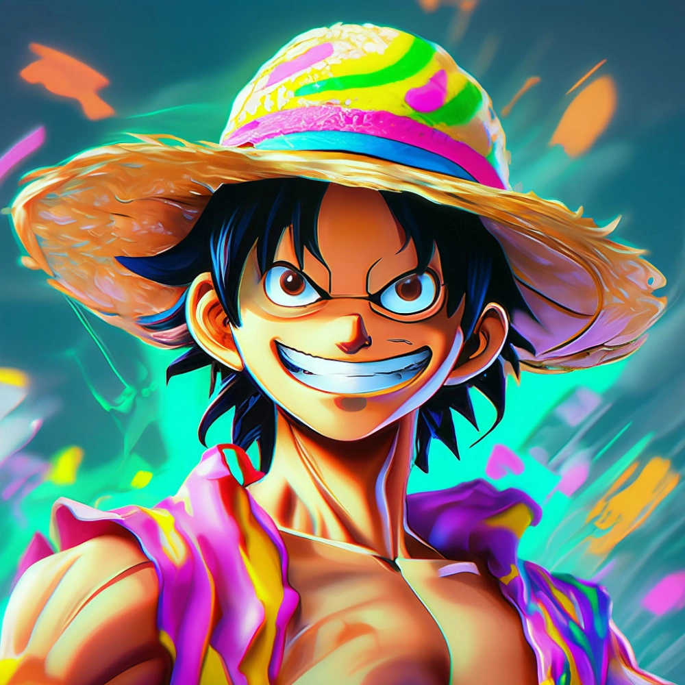 Luffy ngầu với thần thái mạnh mẽ và cá tính riêng