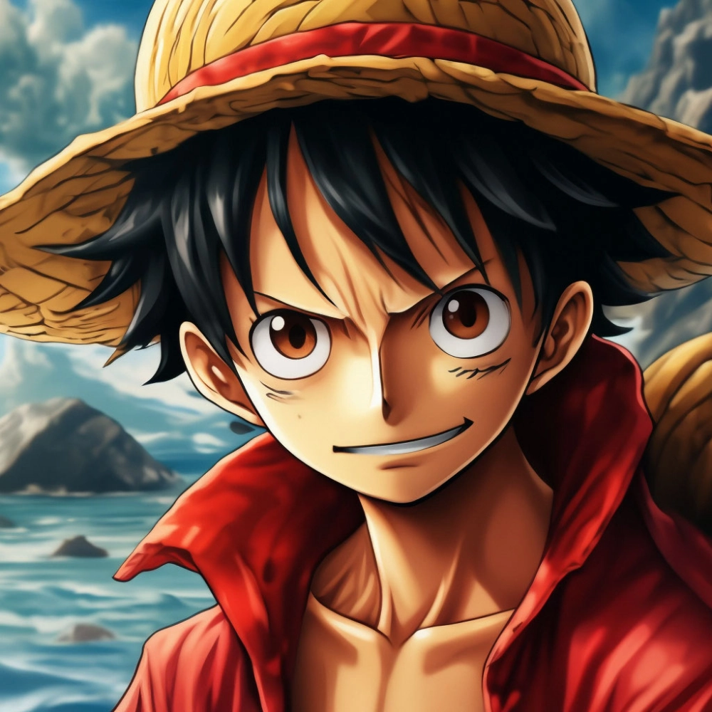 Monkey D. Luffy icon mang nét nhận diện đặc trưng riêng