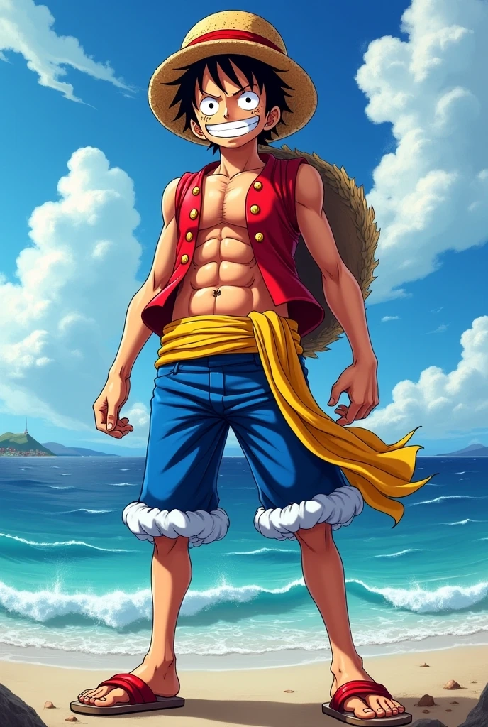 Monkey D. Luffy chất lượng sắc nét đầy sức sống
