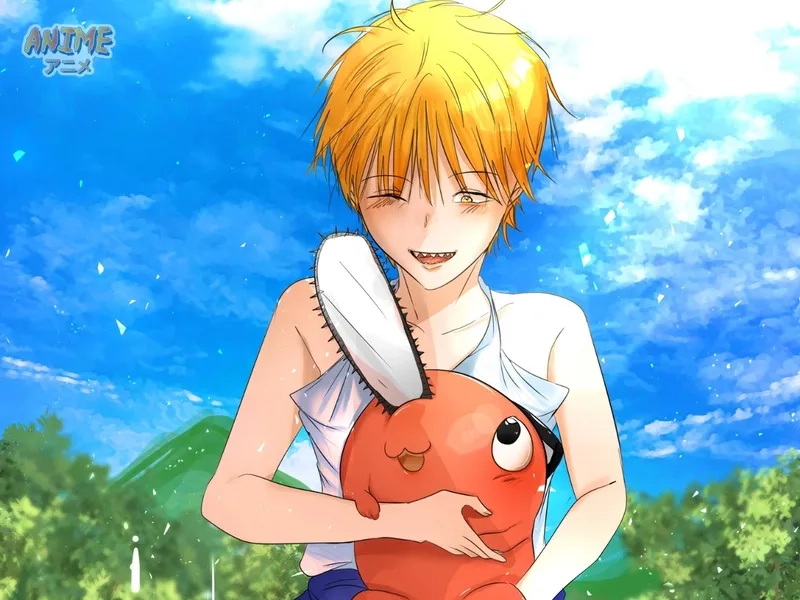 Tải hình Pochita dễ thương làm kỷ niệm