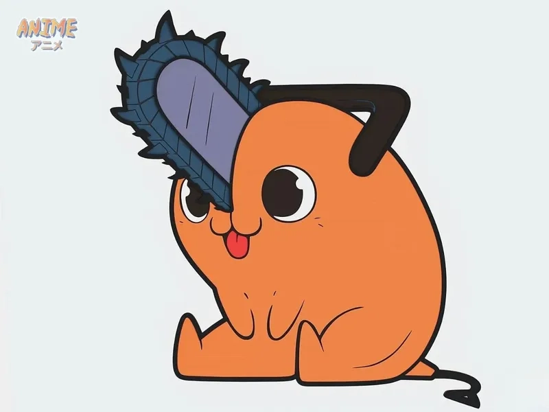 Ảnh Pochita 4K siêu rõ nét làm màn hình