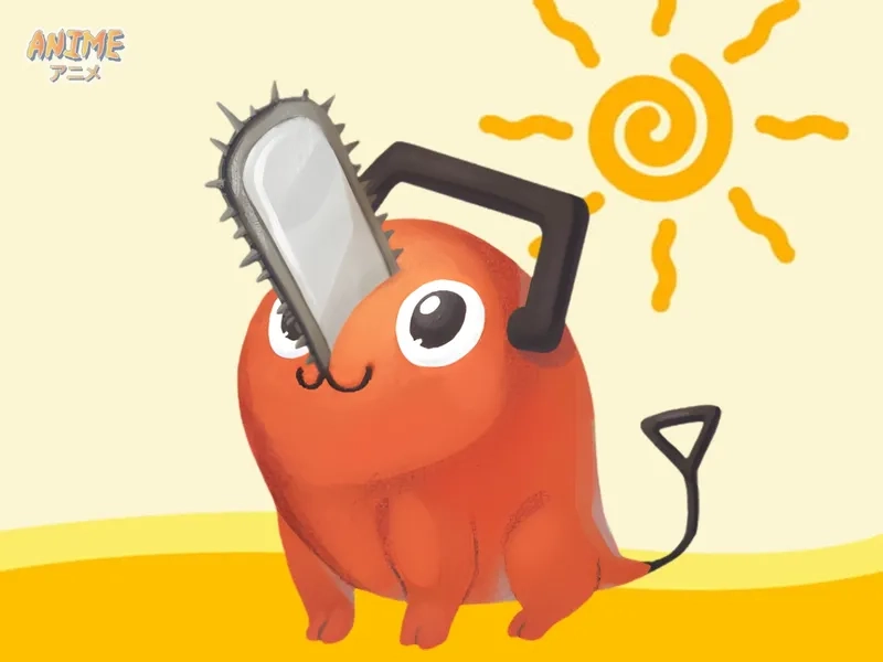 Thay đổi hình nền Pochita máy tính ngay thôi