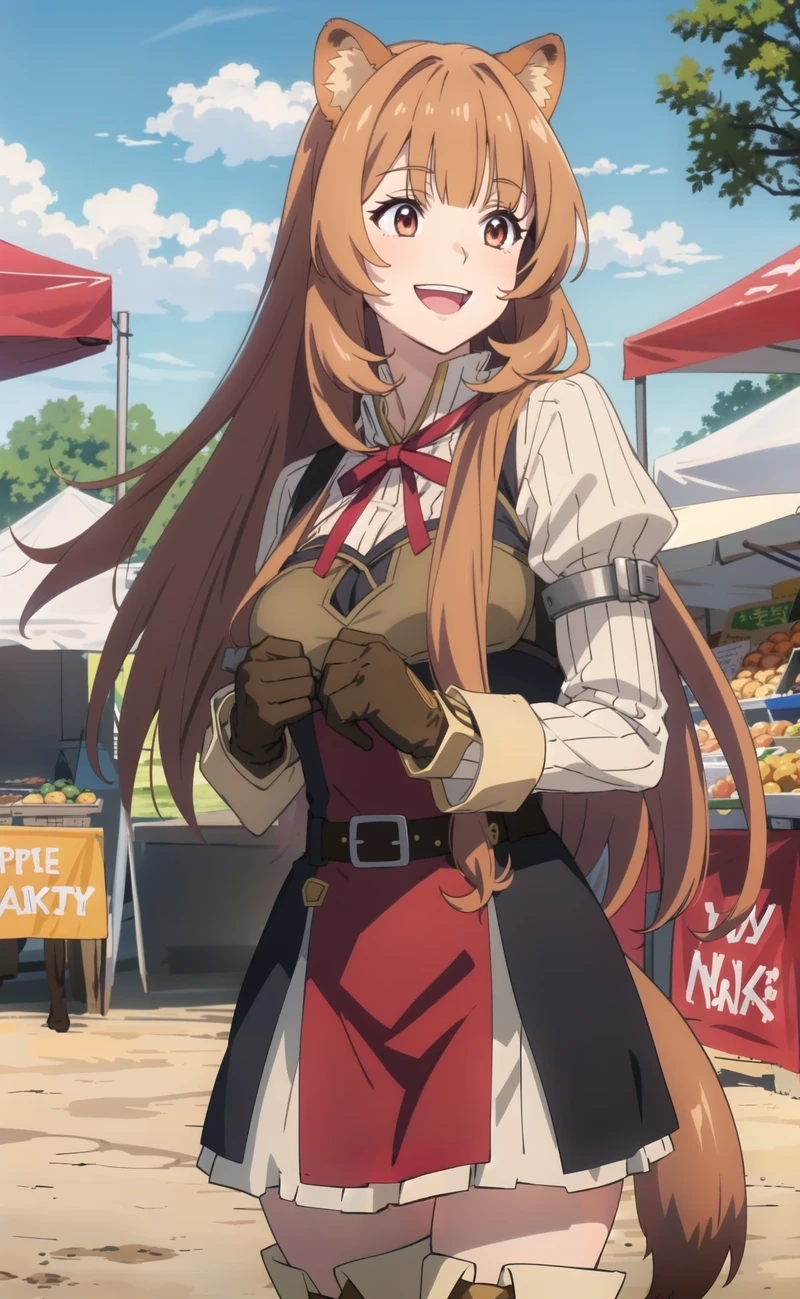 Raphtalia 3D model với thiết kế sống động và đường nét tinh xảo