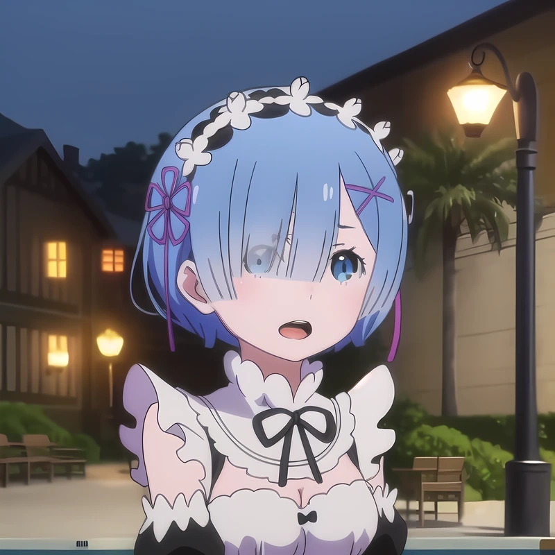 Rem anime sexy với thần thái quyến rũ và trang phục tinh tế