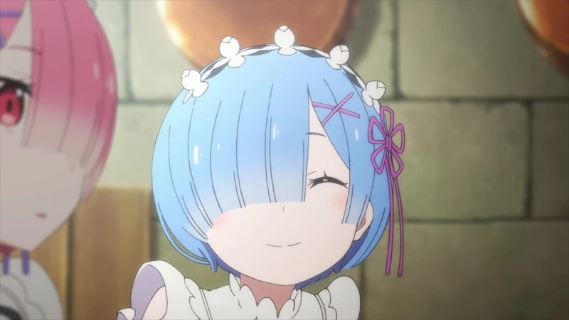 Rem cute trong tạo hình chibi với đôi mắt to tròn dễ thương