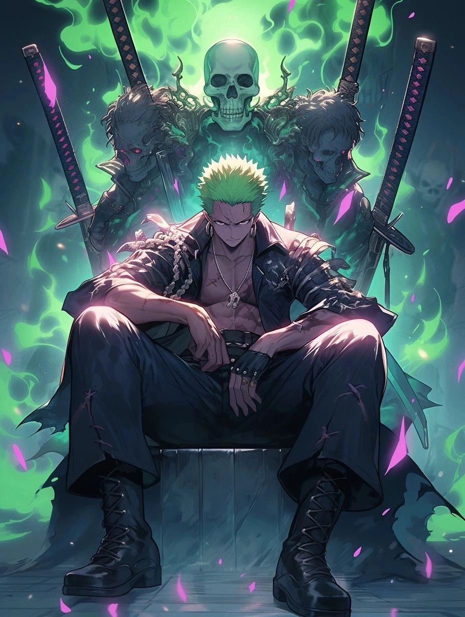 Roronoa Zoro manga với đường nét sắc sảo thu hút